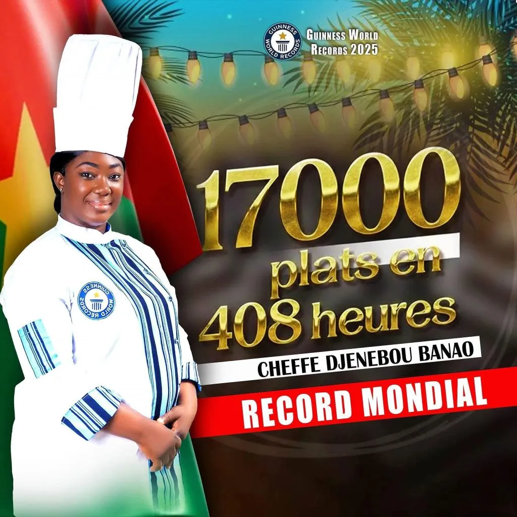 Record mondial : le Burkina Faso honore l’Afrique avec la cheffe Djenebou Banao.